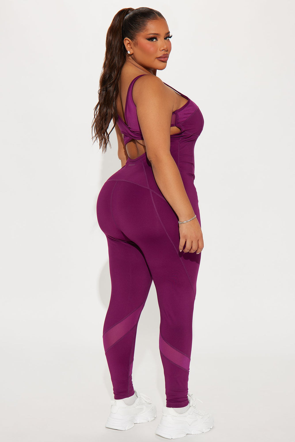 Repeat The Cycle Elevate Active Jumpsuit - Plum