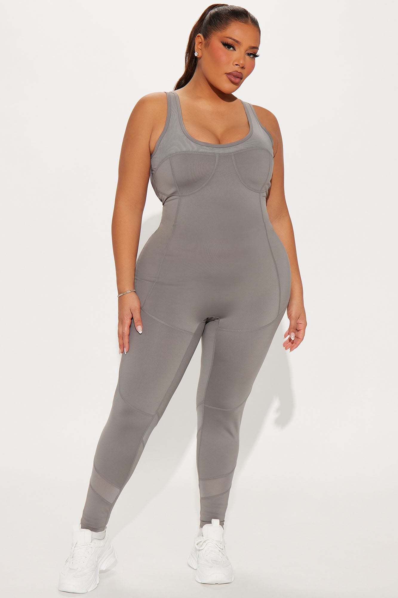 Repeat The Cycle Elevate Active Jumpsuit - Charcoal