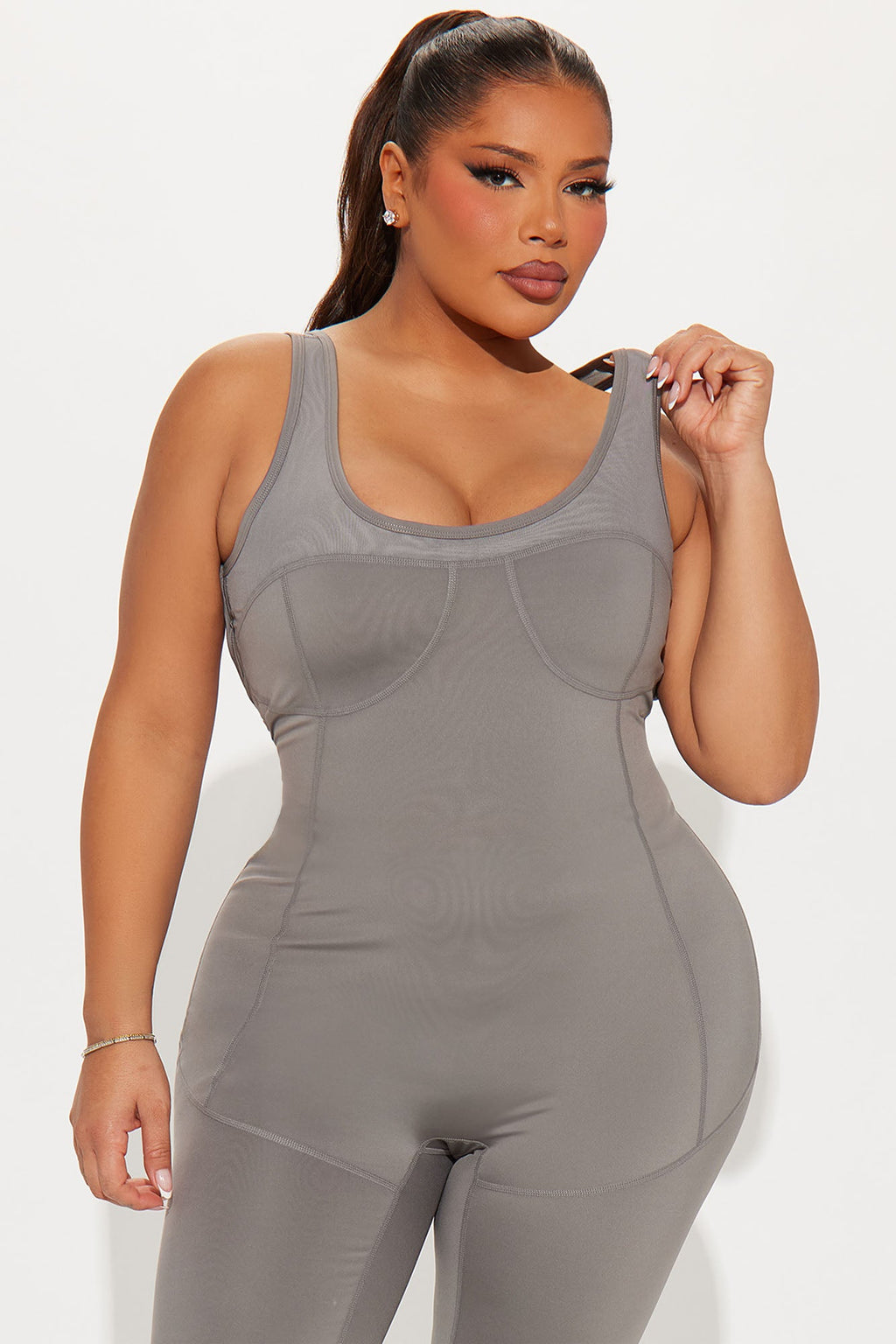 Repeat The Cycle Elevate Active Jumpsuit - Charcoal