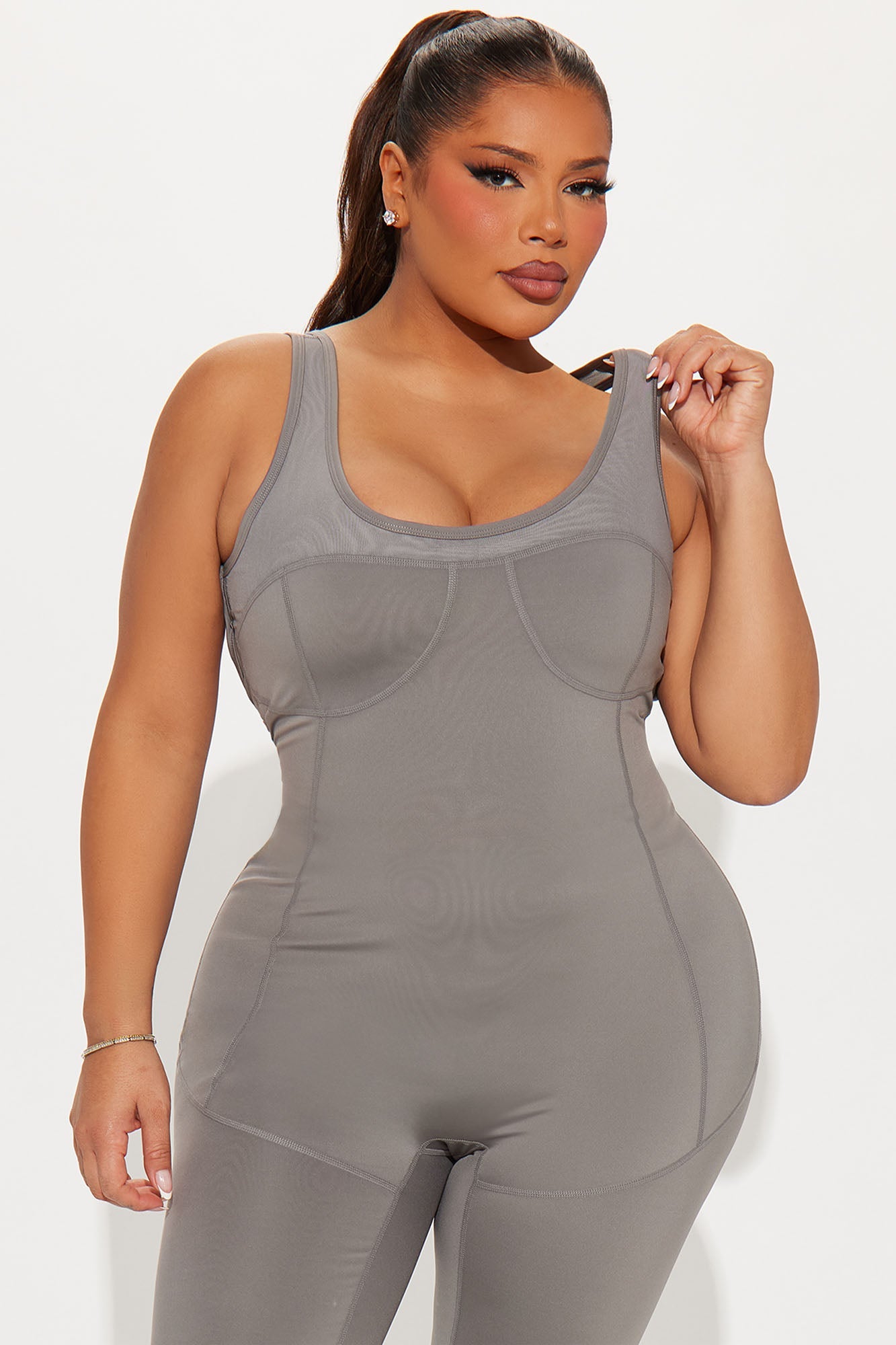Repeat The Cycle Elevate Active Jumpsuit - Charcoal