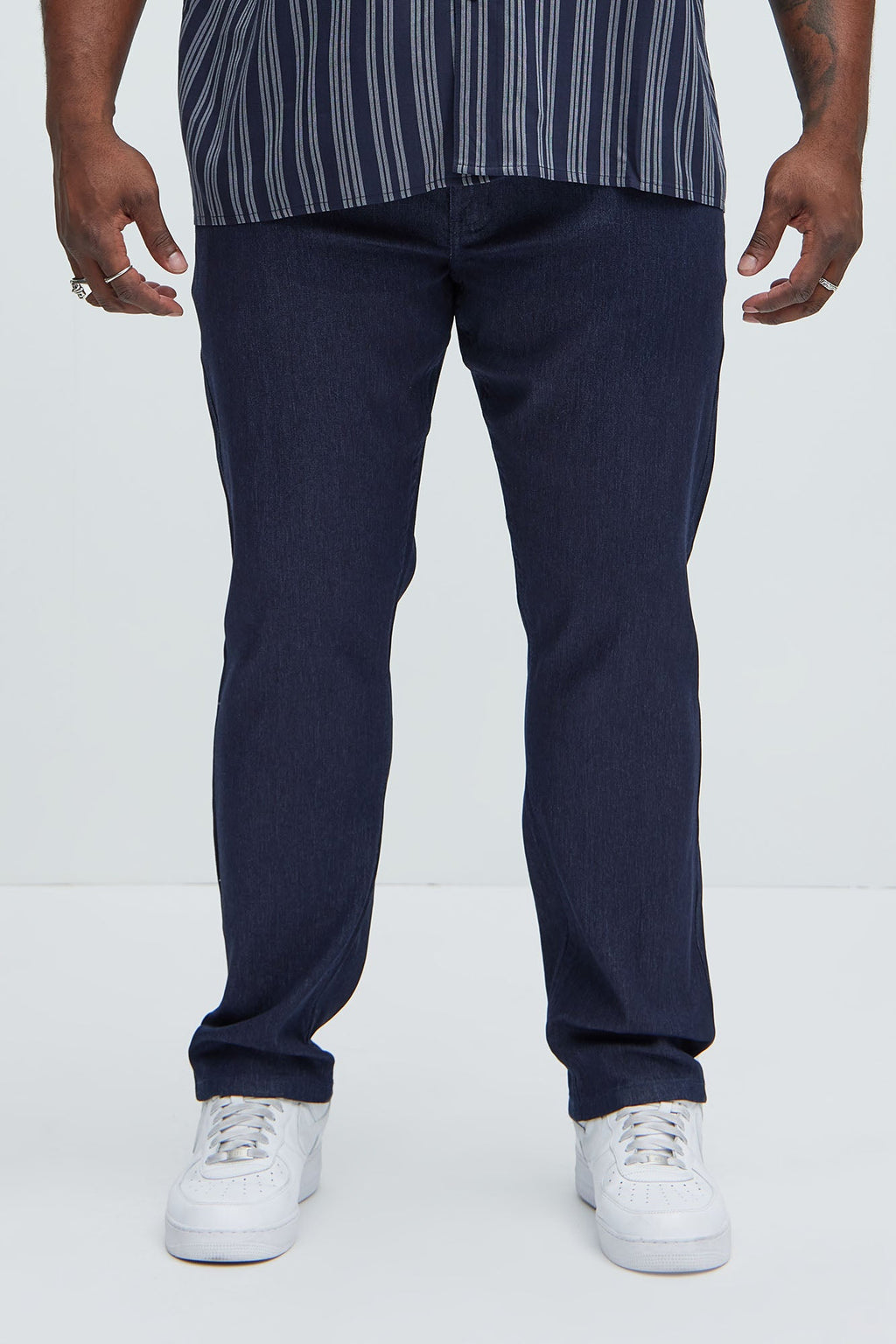 Stretch Raw Denim Skinny Jeans - Indigo