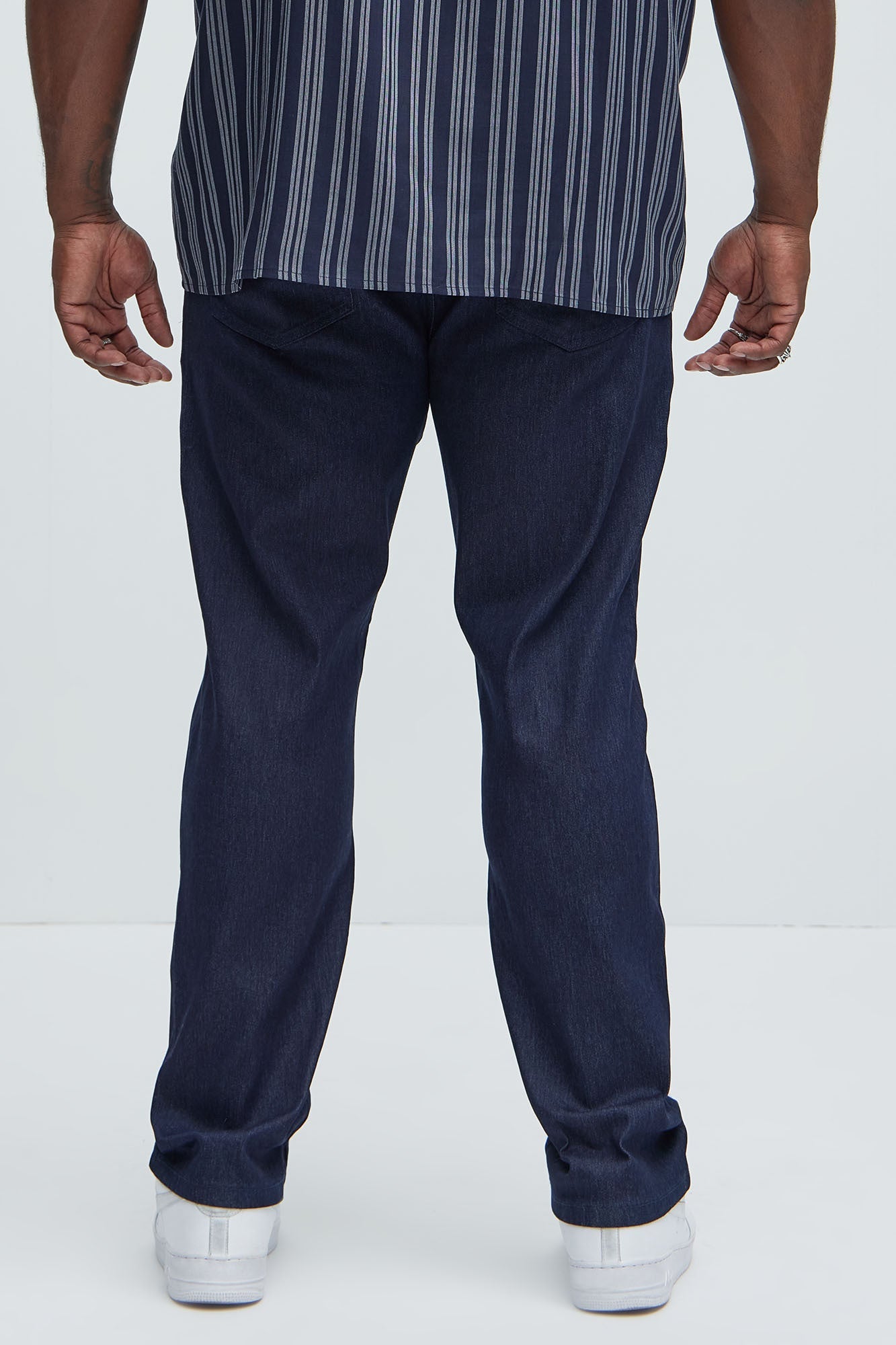 Stretch Raw Denim Skinny Jeans - Indigo