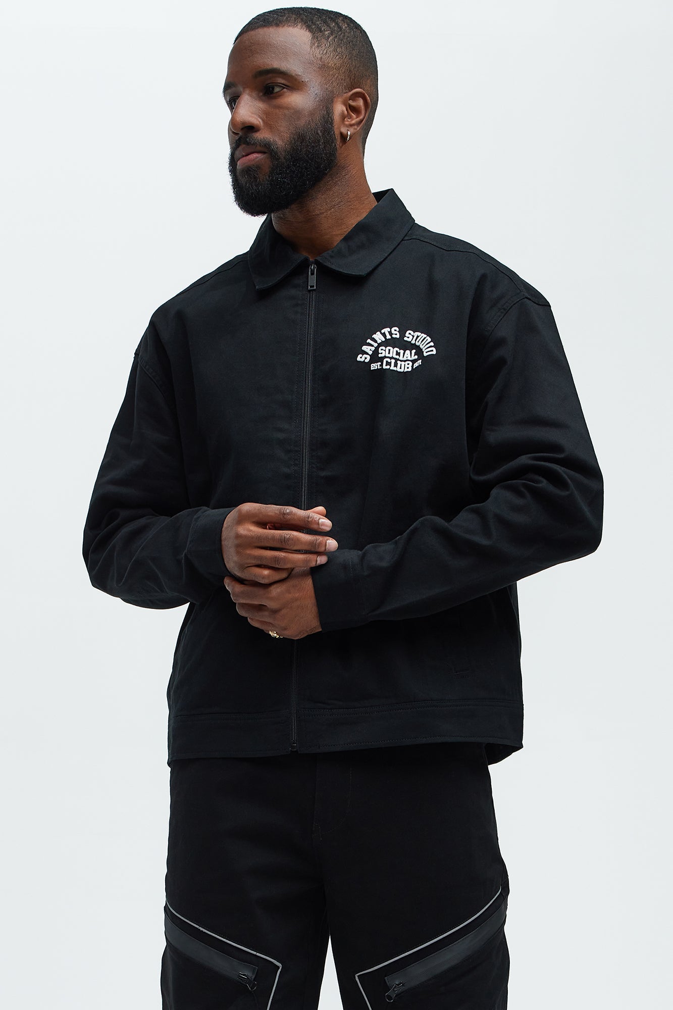 Social Club Trucker Jacket - Black