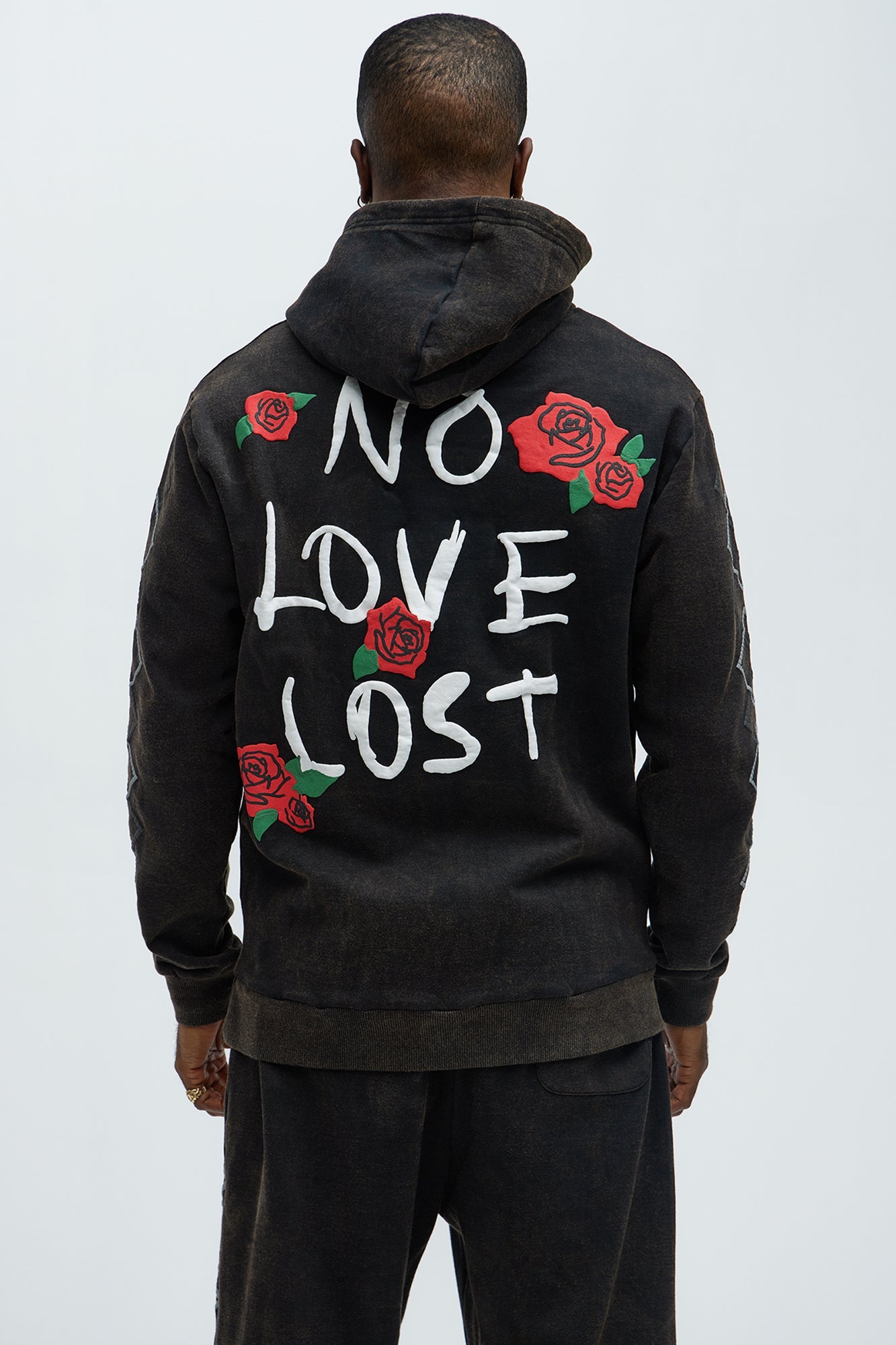 No Love Lost Skeleton Hoodie - Black