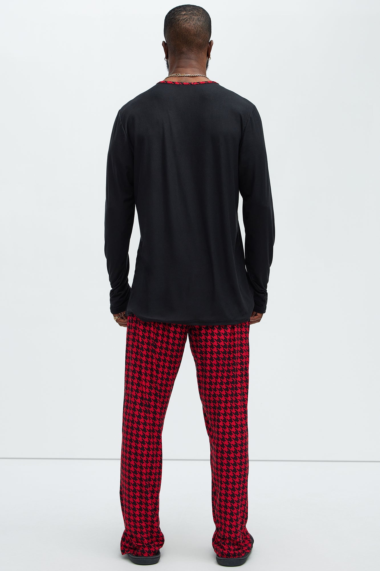 Christmas Squad Holiday PJ Set - Black/Red