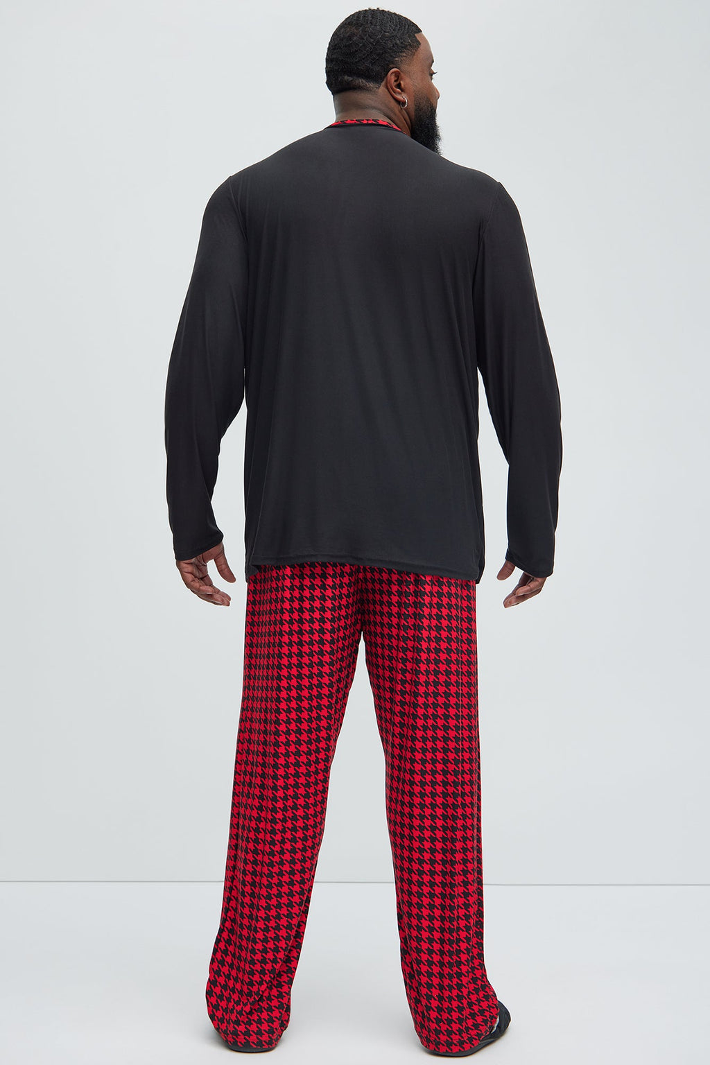 Christmas Squad Holiday PJ Set - Black/Red