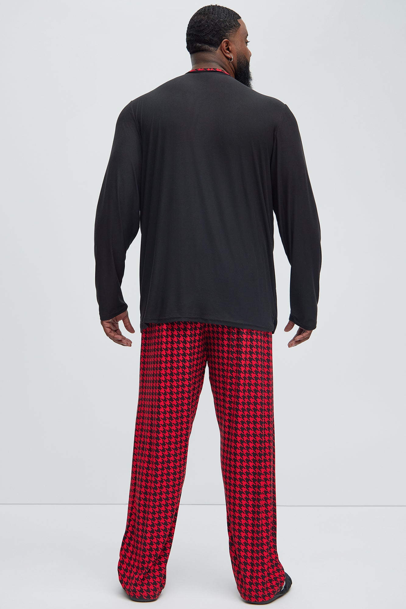 Christmas Squad Holiday PJ Set - Black/Red