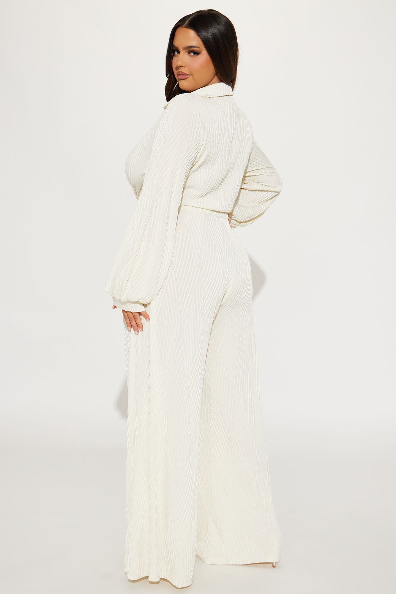 Outside The Lines Jumpsuit - Cream