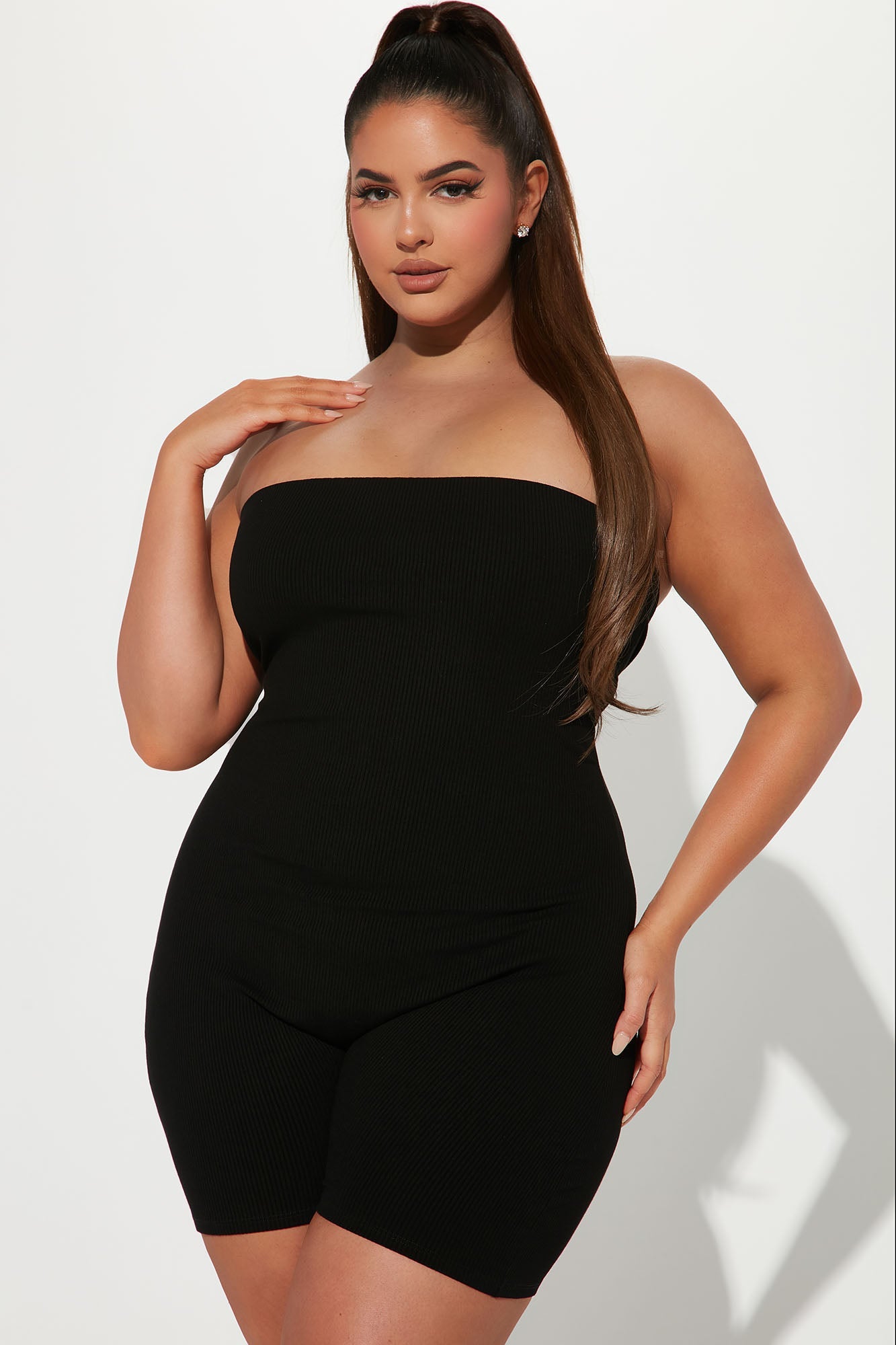 Buenos Aires Snatched Romper - Black