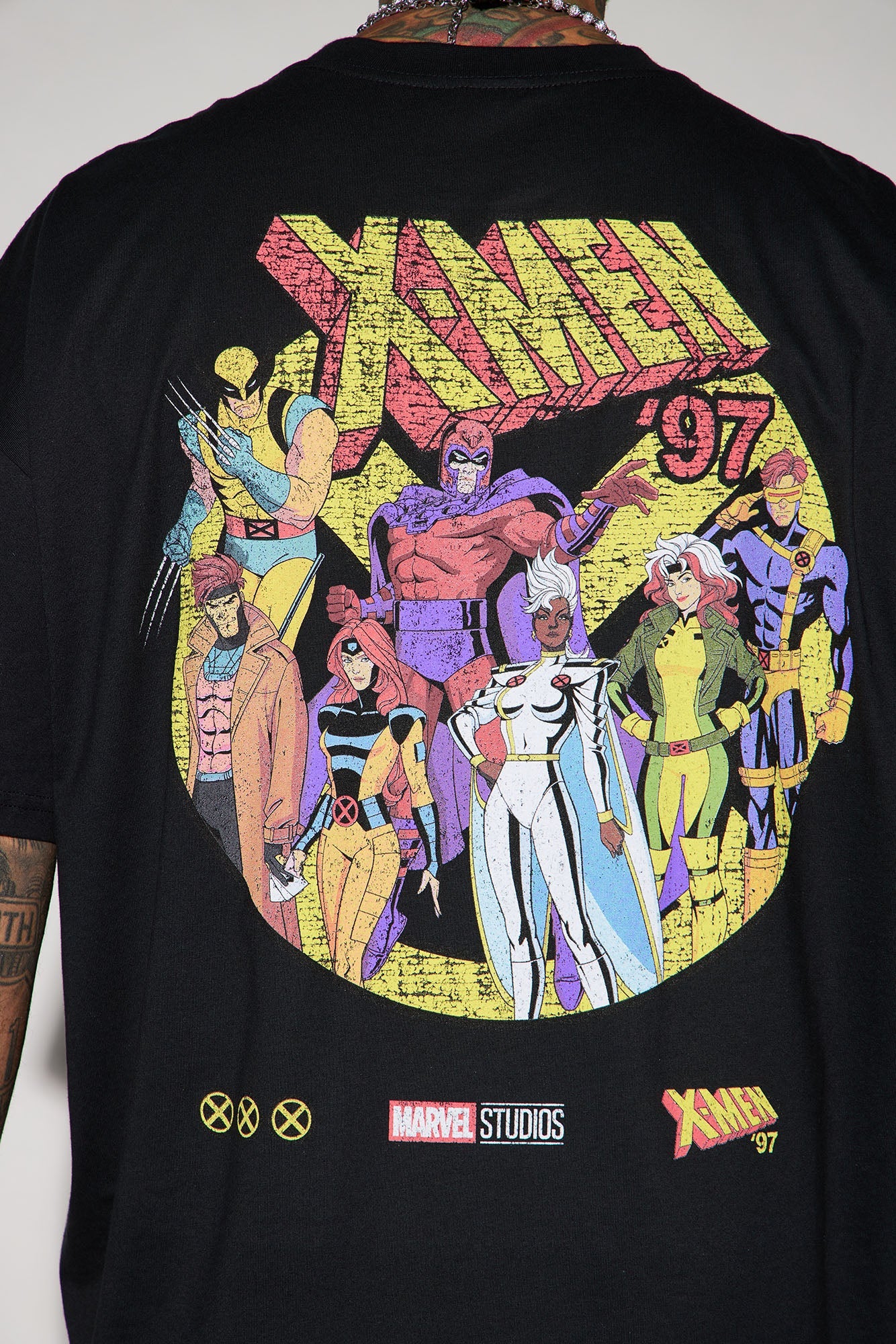 X Men 1997 Oversized Short Sleeve Tee - Black