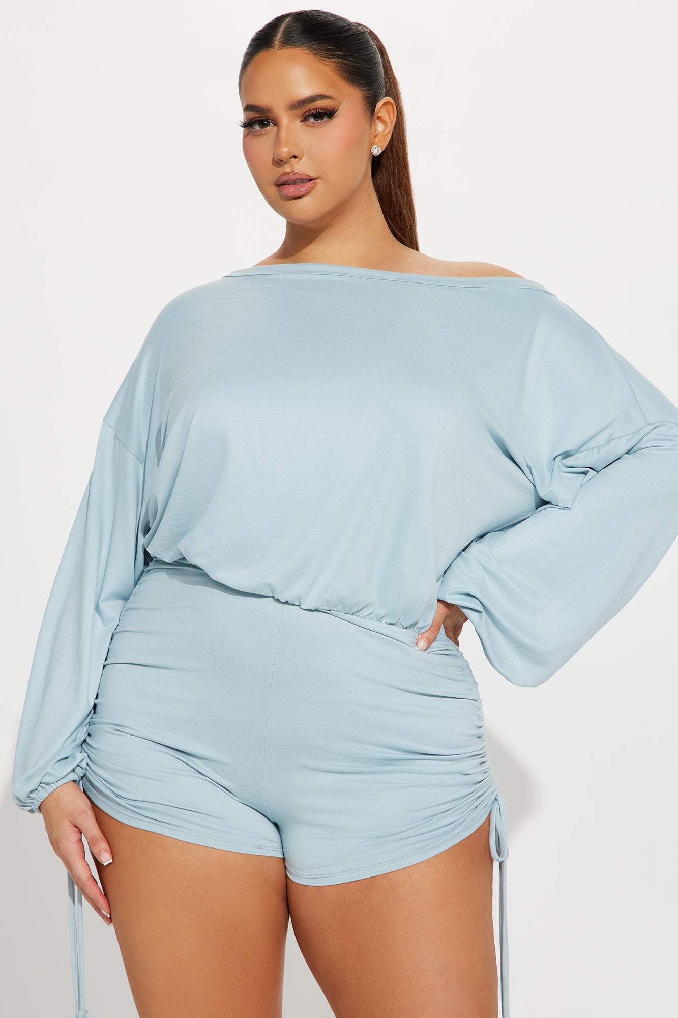 Always Casual Romper - Light Blue