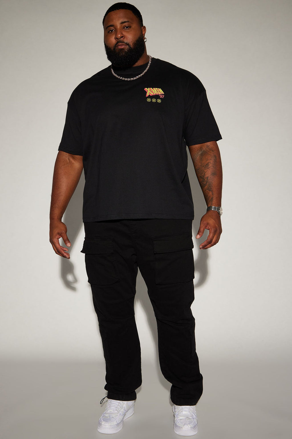 X Men 1997 Oversized Short Sleeve Tee - Black