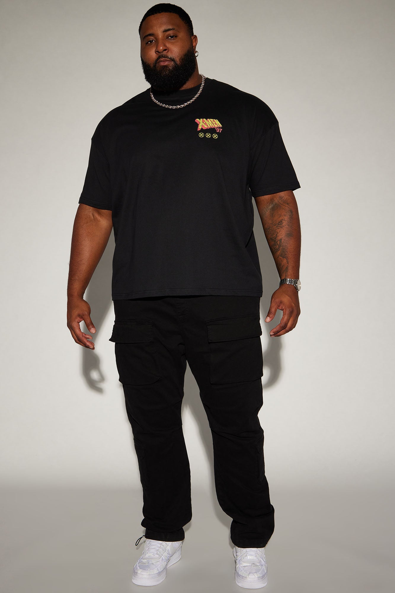 X Men 1997 Oversized Short Sleeve Tee - Black