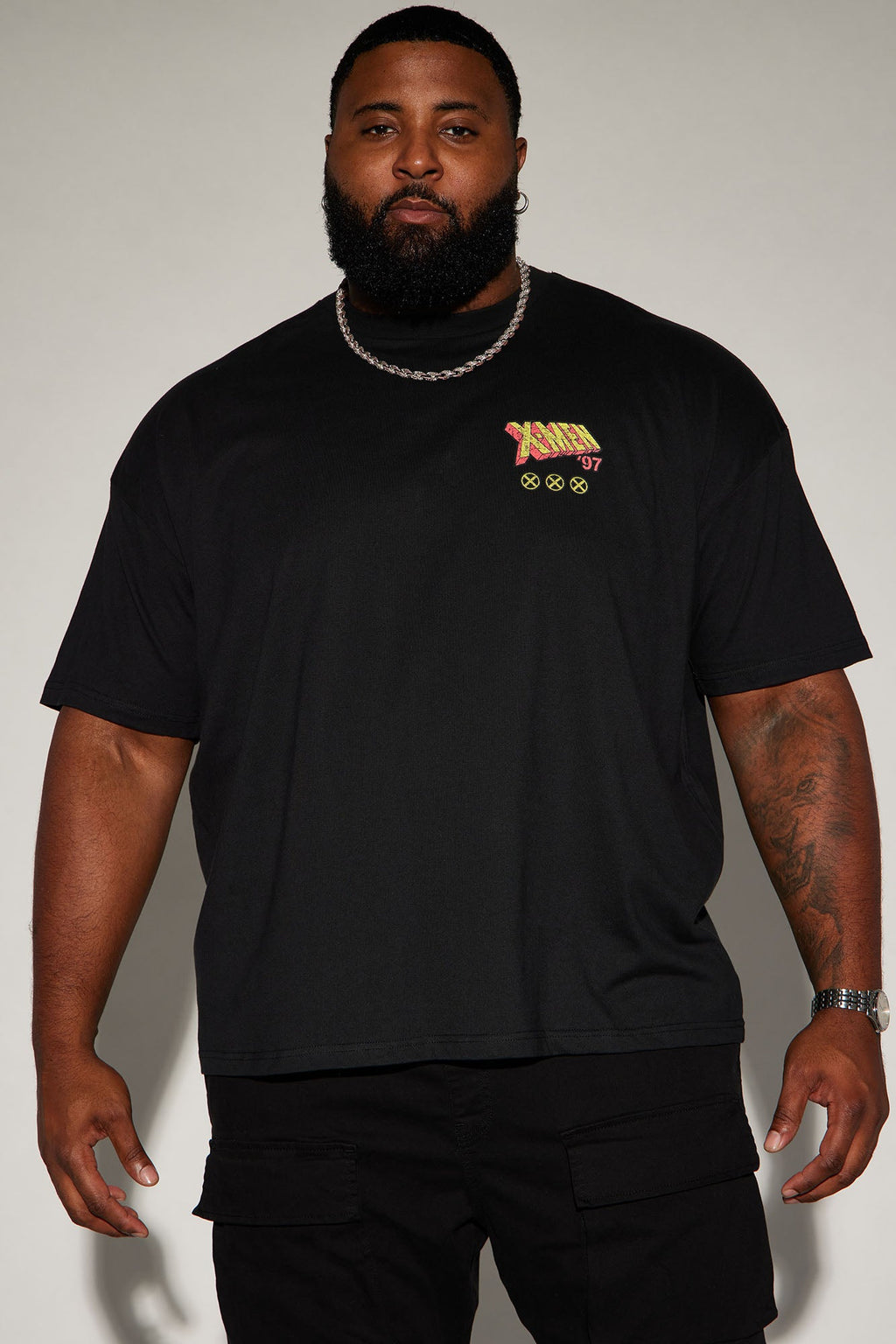 X Men 1997 Oversized Short Sleeve Tee - Black