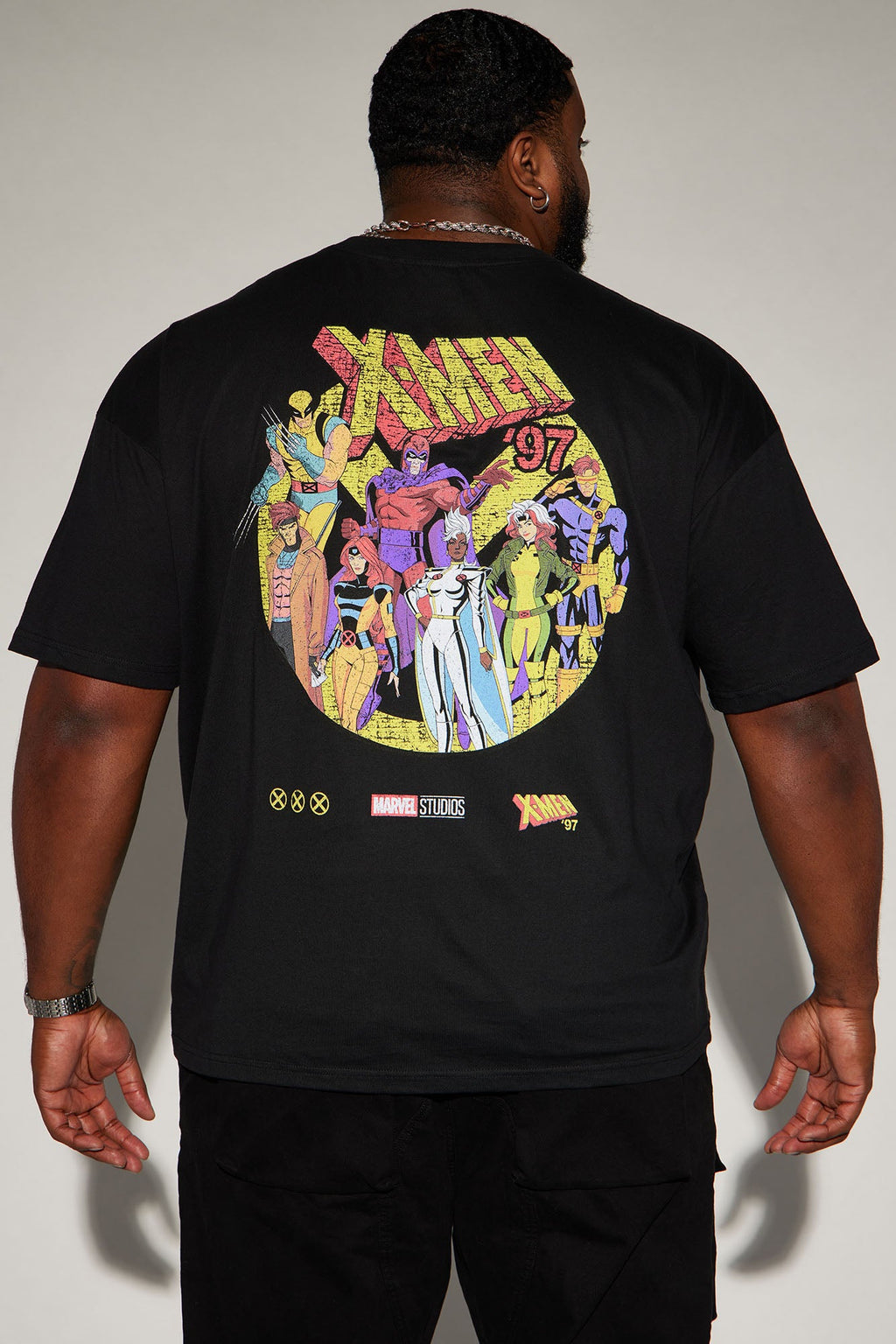 X Men 1997 Oversized Short Sleeve Tee - Black
