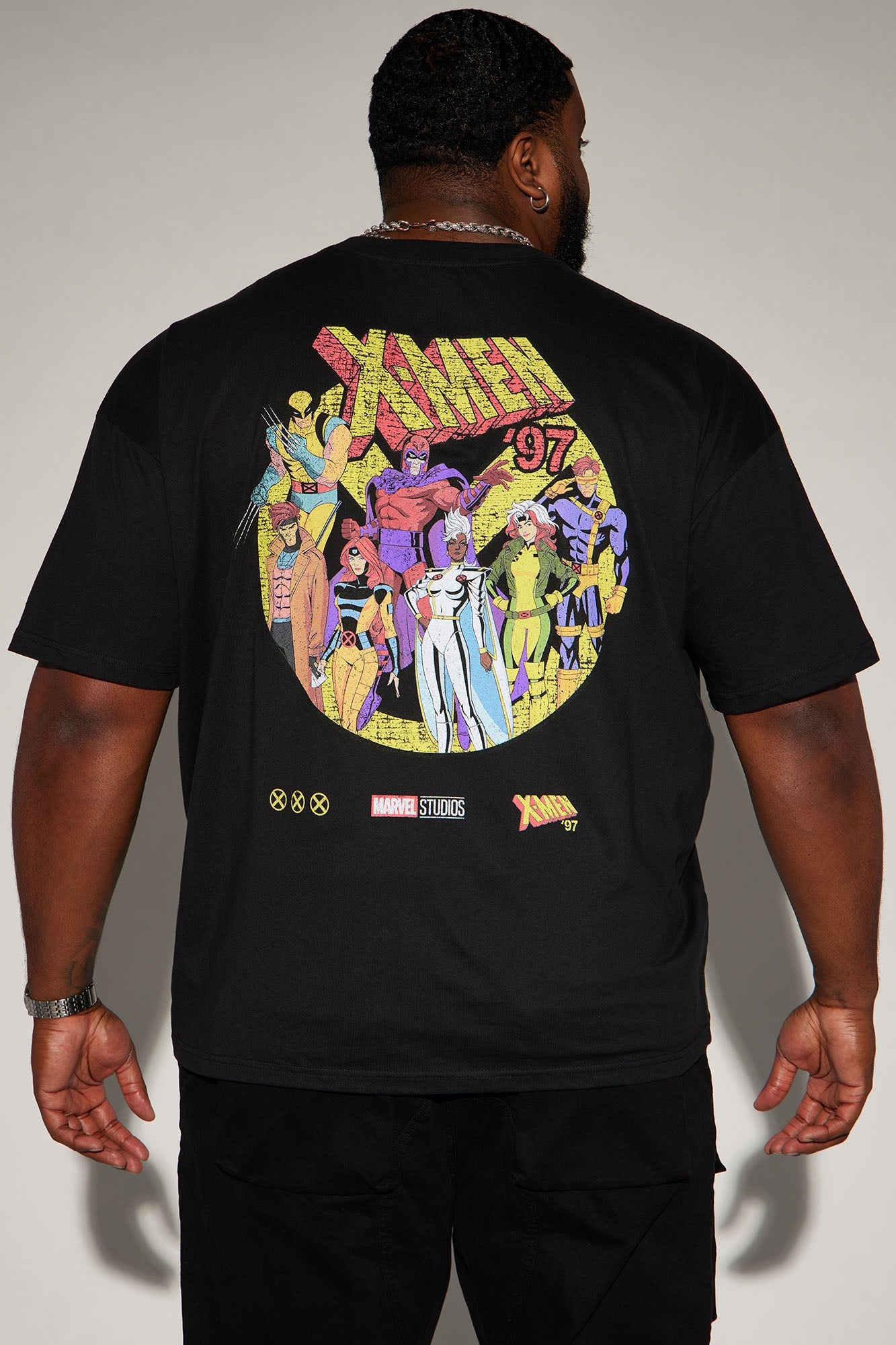 X Men 1997 Oversized Short Sleeve Tee - Black