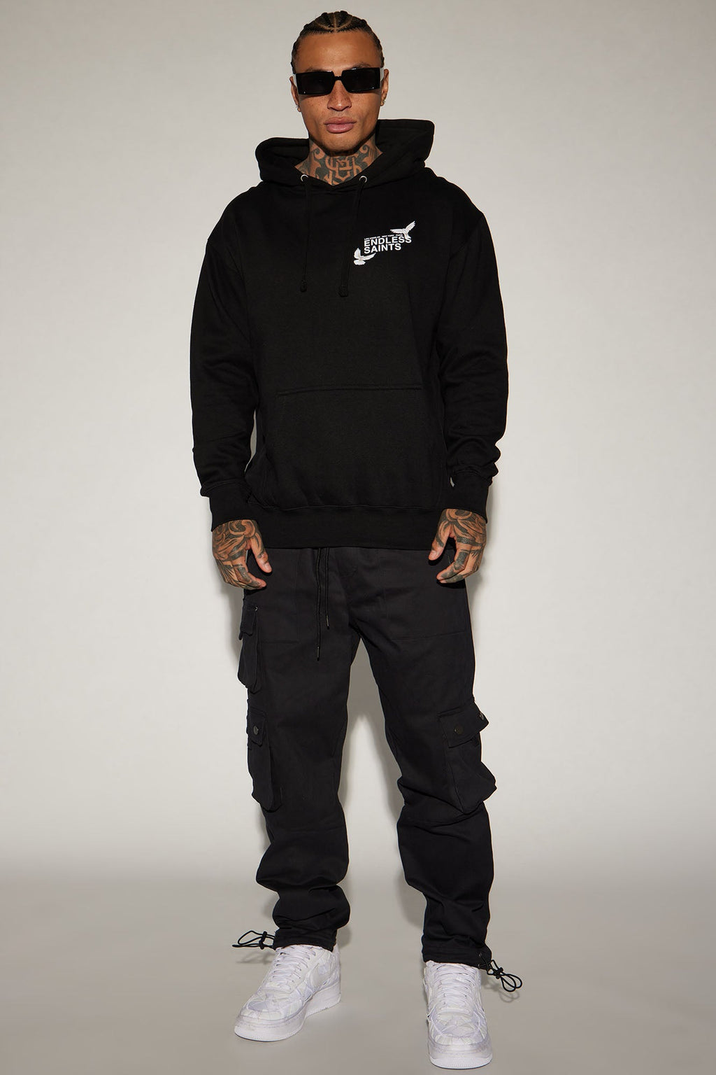 Roaming Twill Cargo Pants - Black