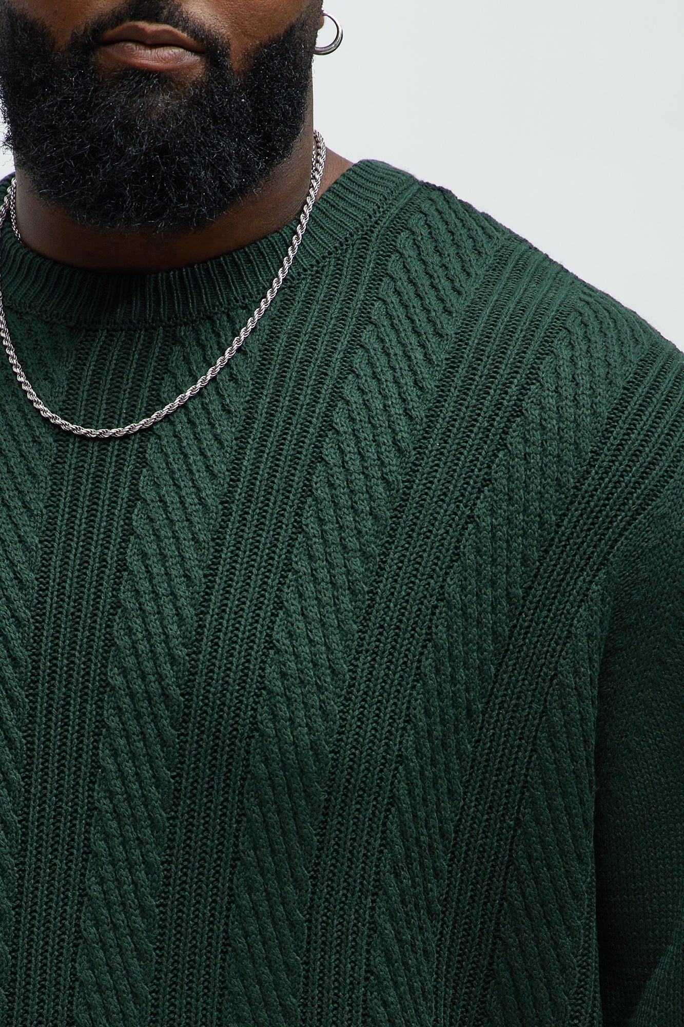 All Night Long Crewneck Sweater - Green
