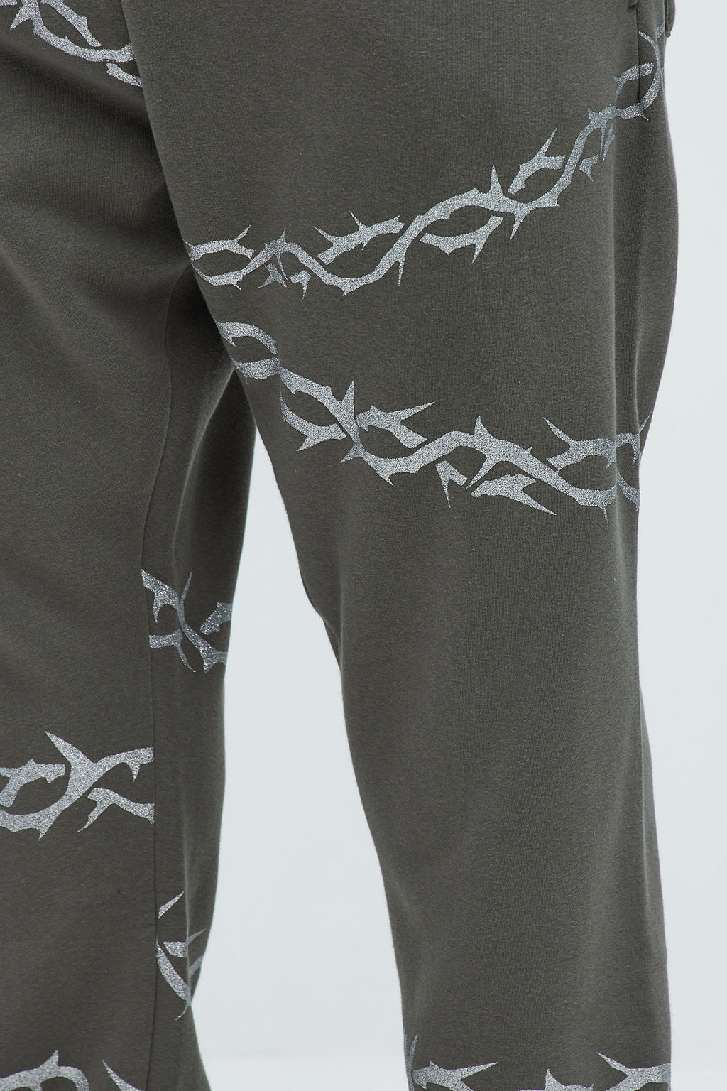 Tyson Barbed Wire Oversized Heavy Jogger - Charcoal