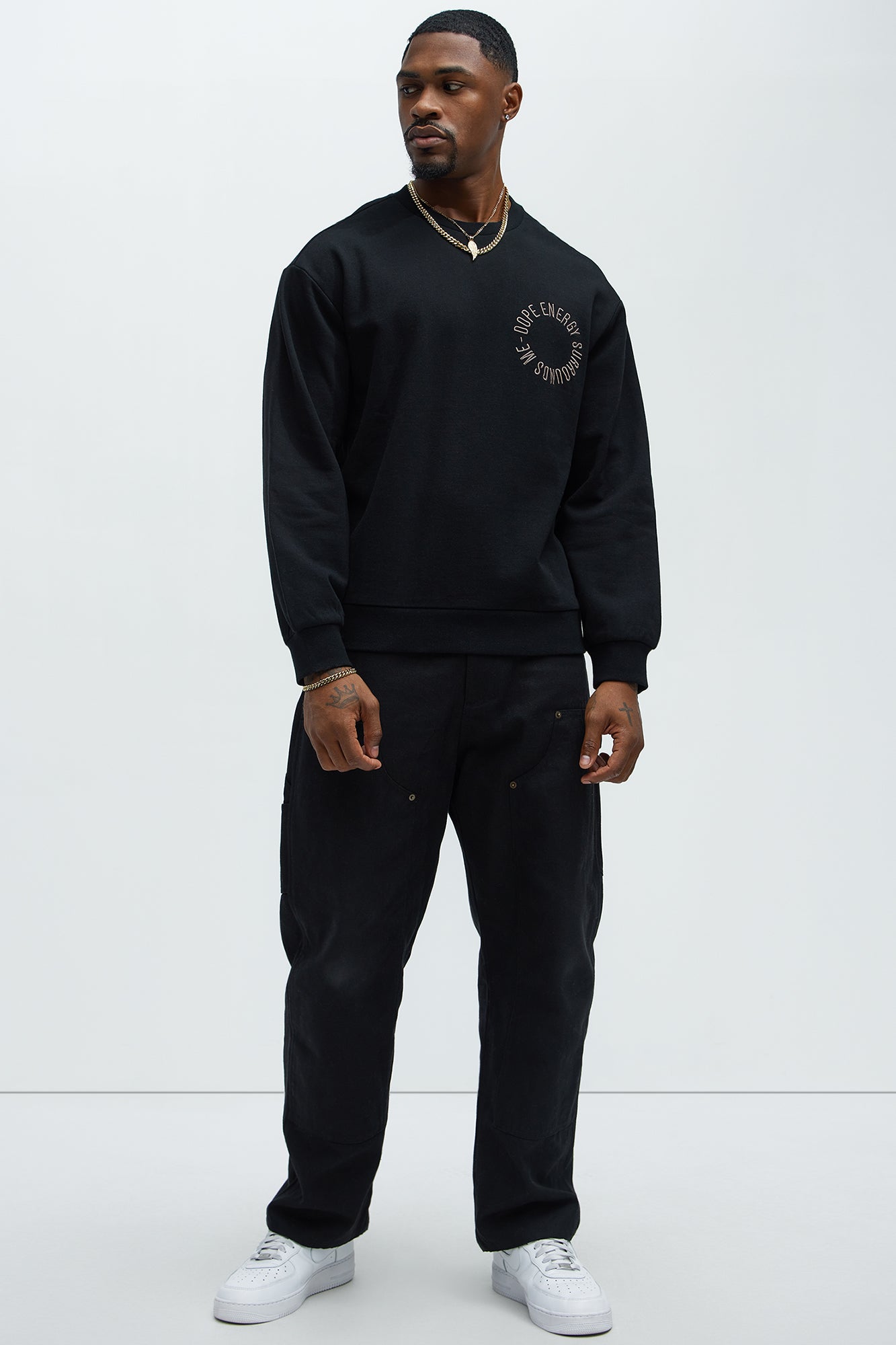 Tyson Dope Energy Crewneck Sweatshirt - Black