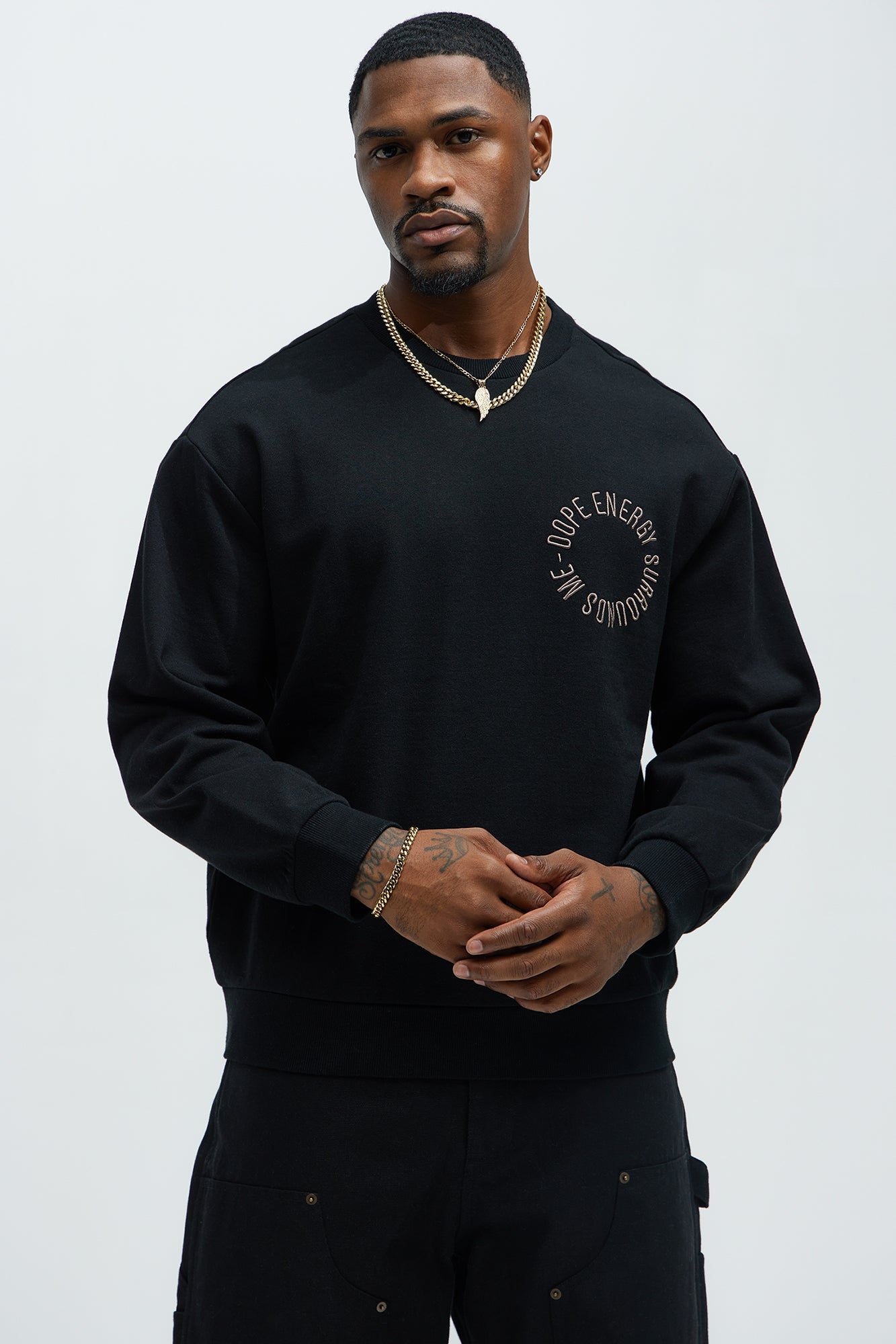 Tyson Dope Energy Crewneck Sweatshirt - Black