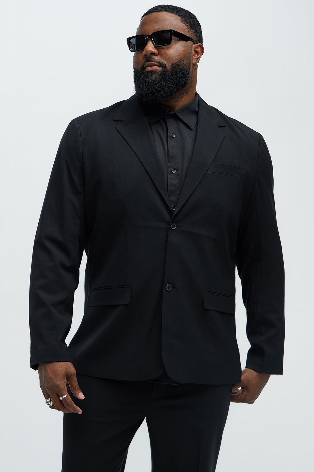 The Modern Stretch Suit Jacket - Black