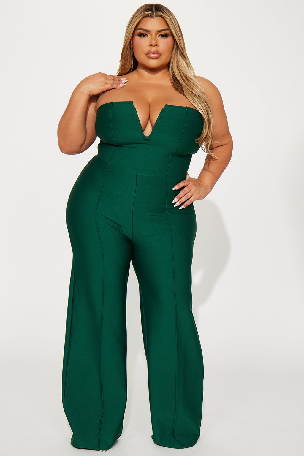 Someone To You Bandage Jumpsuit  - Hunter