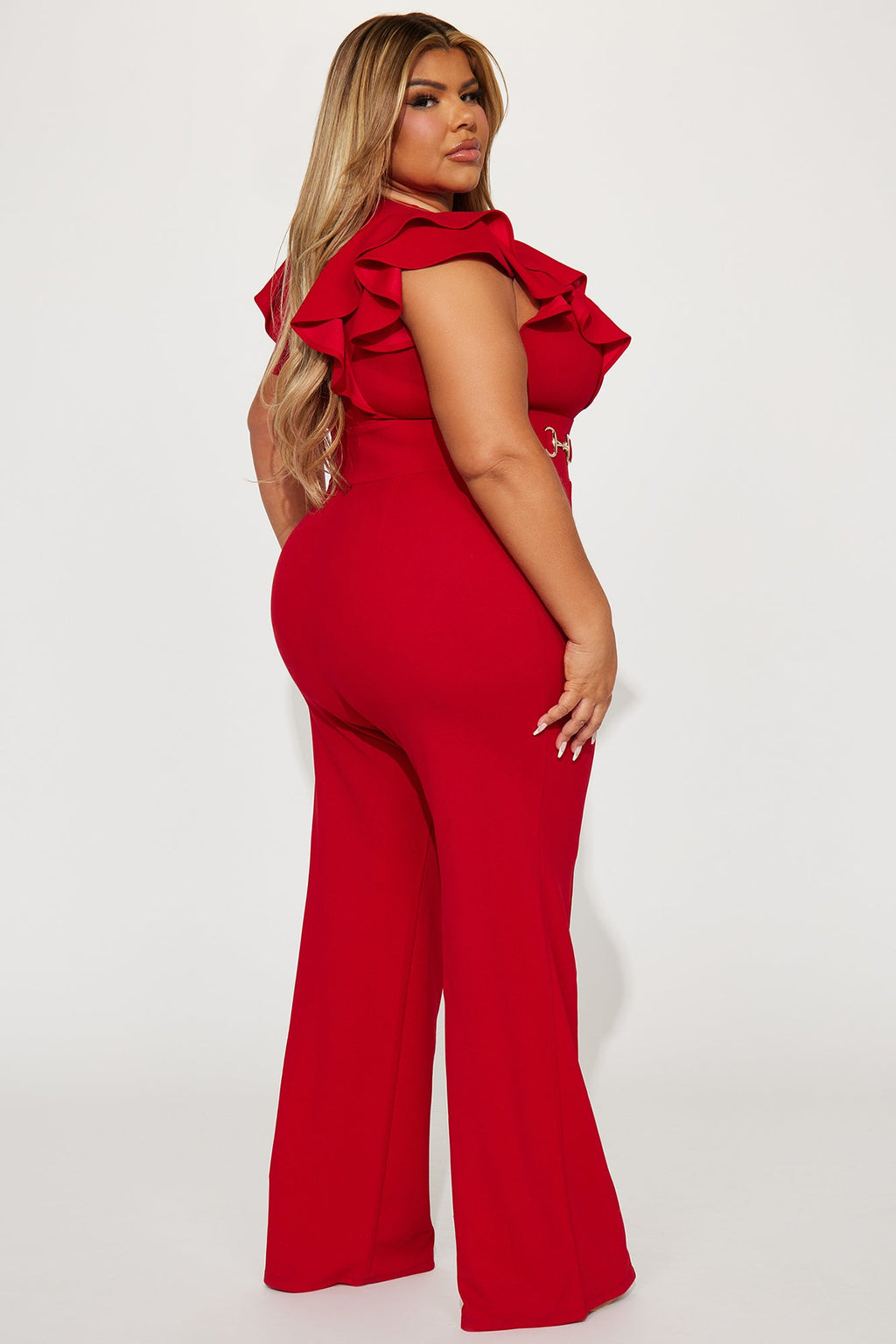 Class And Sass Jumpsuit - Red
