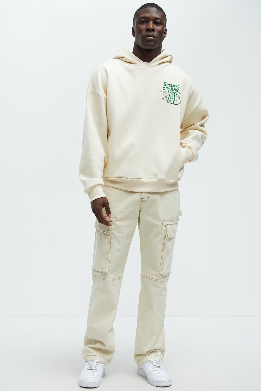 Stack That Cash Hoodie - Tan