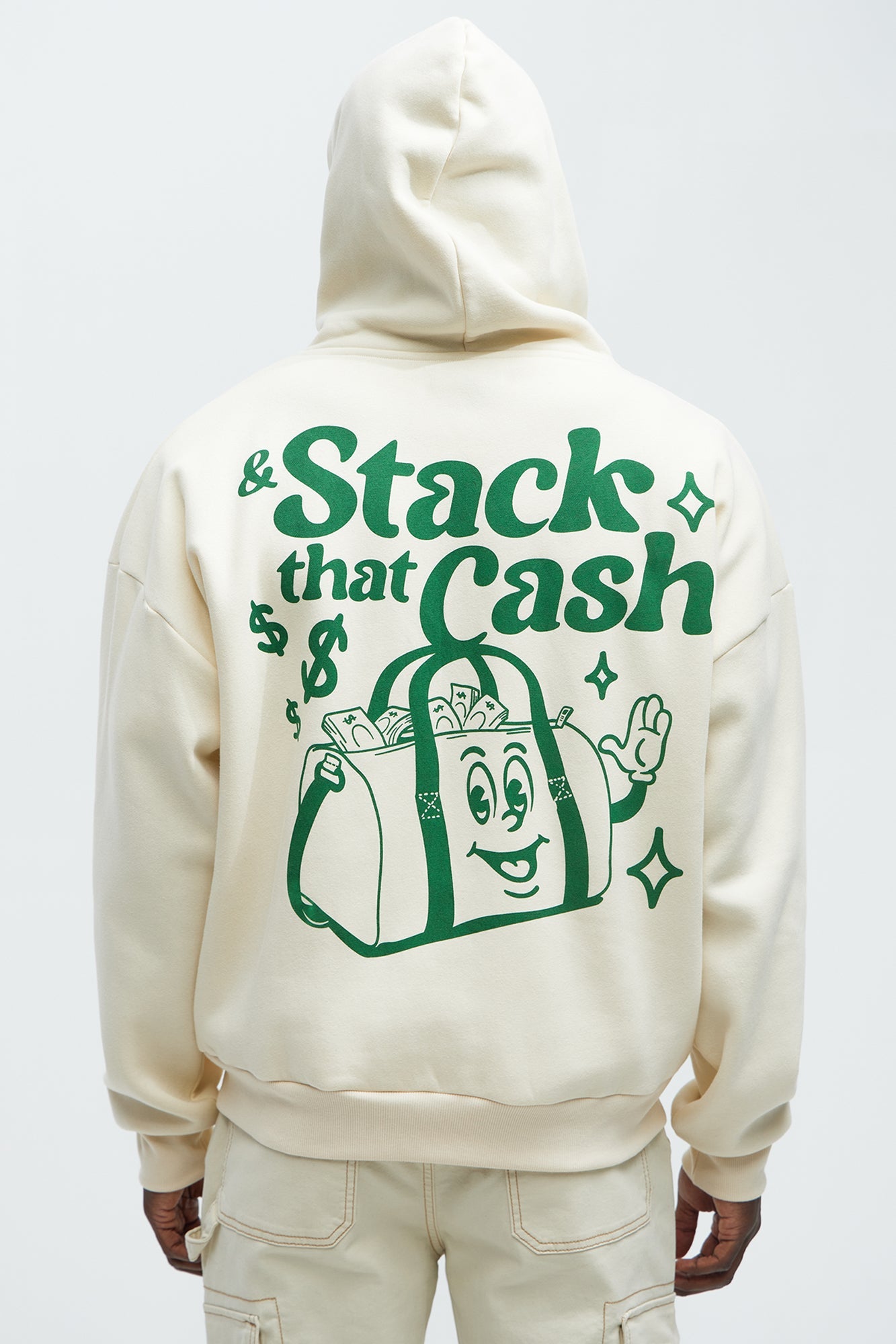 Stack That Cash Hoodie - Tan
