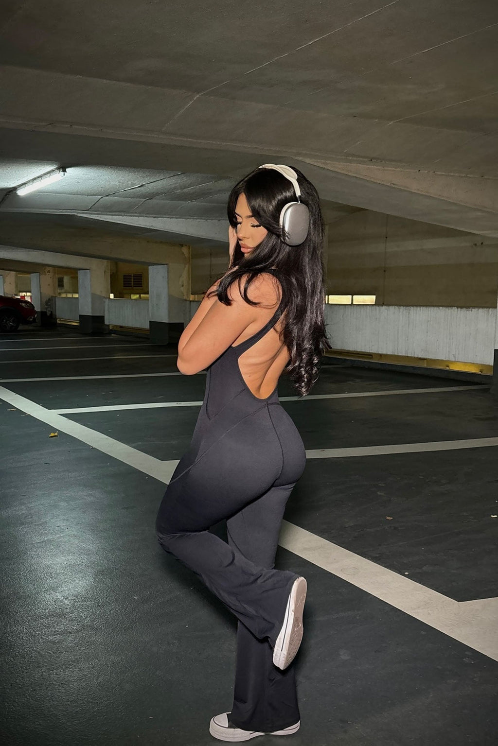 Let's Get It Active Jumpsuit - Black