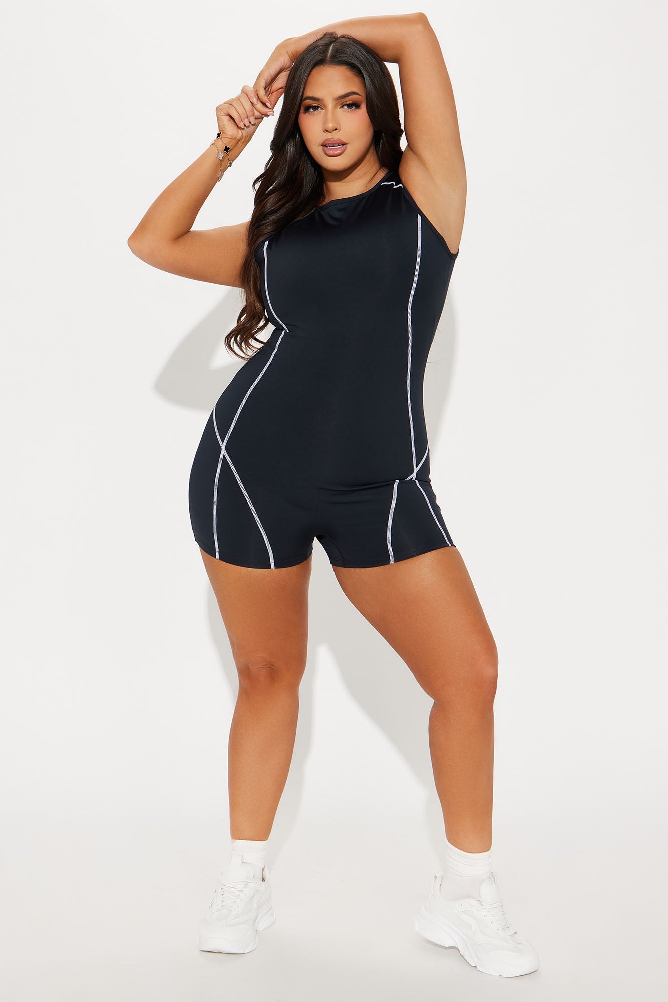 Pedal Princess Elevate Active Romper - Black