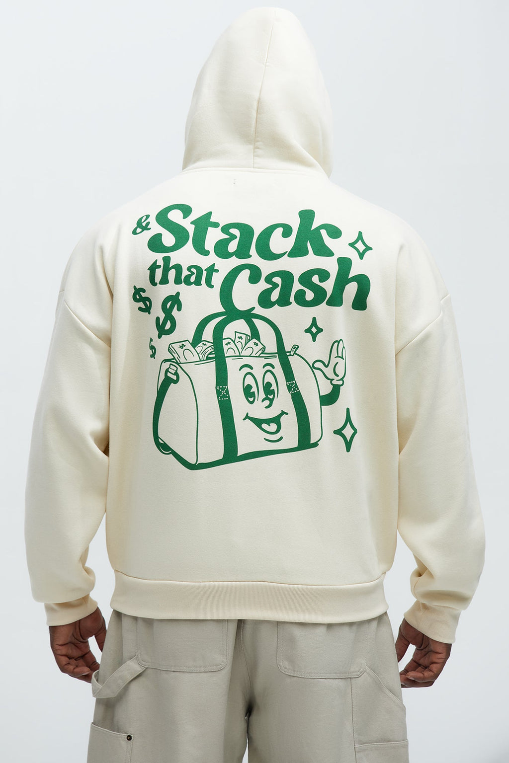 Stack That Cash Hoodie - Tan