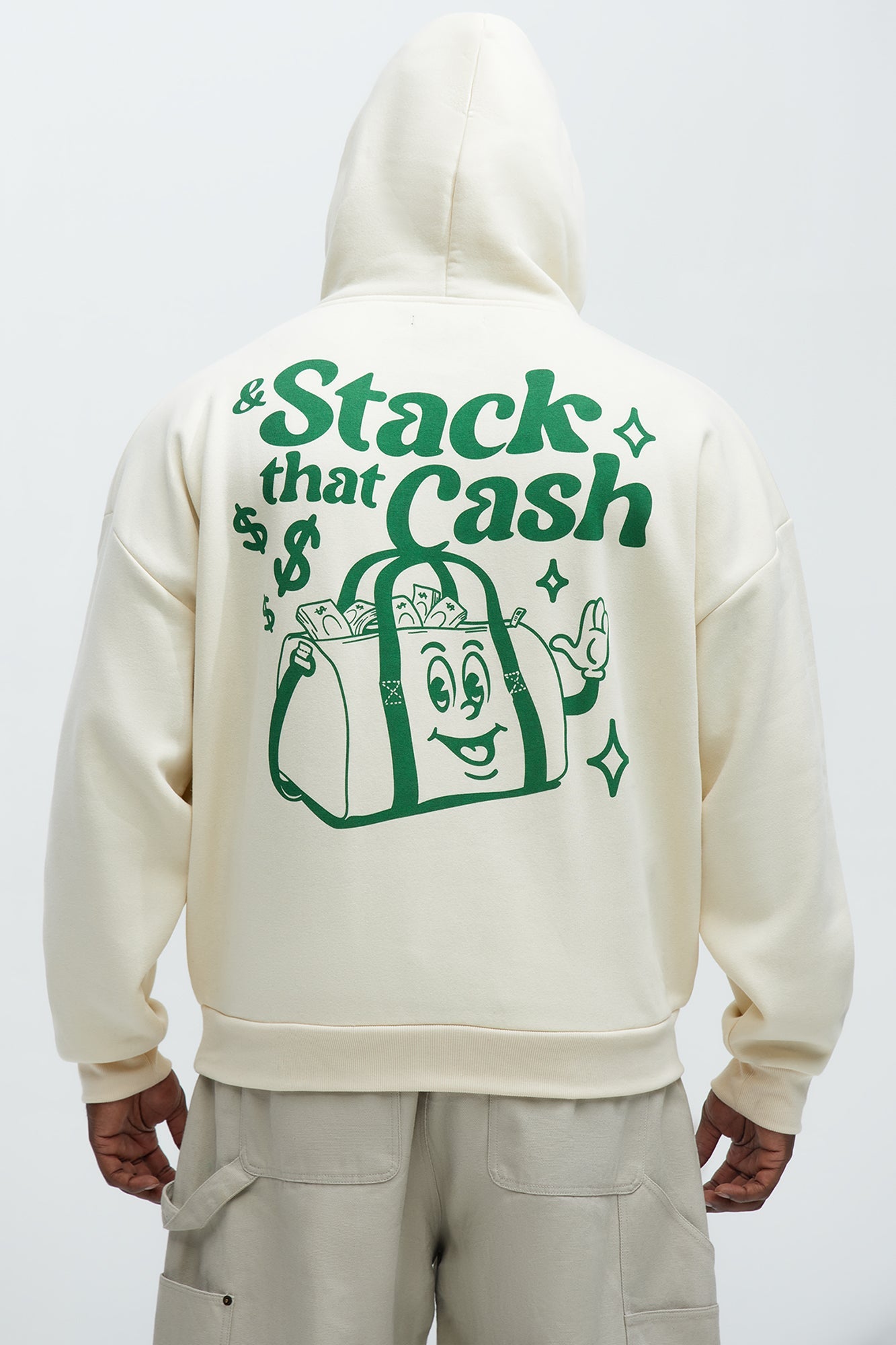 Stack That Cash Hoodie - Tan