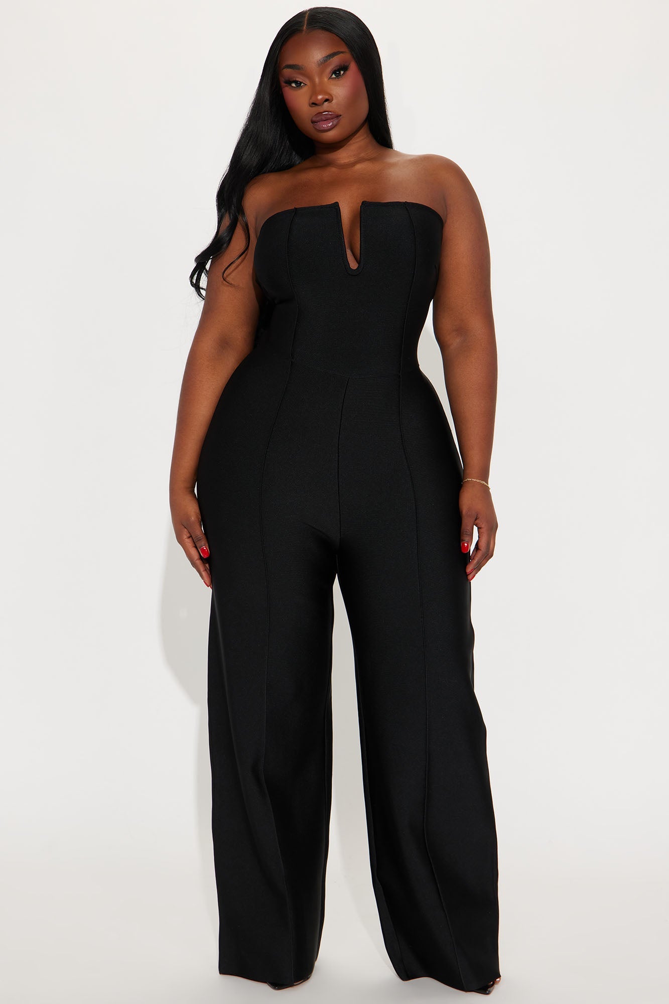 Someone To You Bandage Jumpsuit  - Black