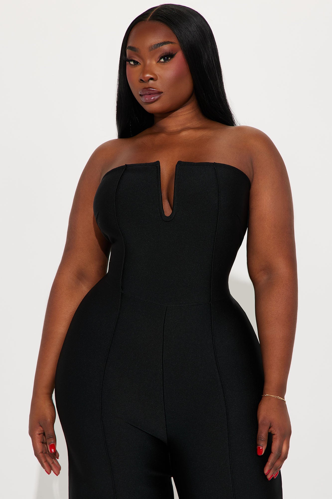 Someone To You Bandage Jumpsuit  - Black