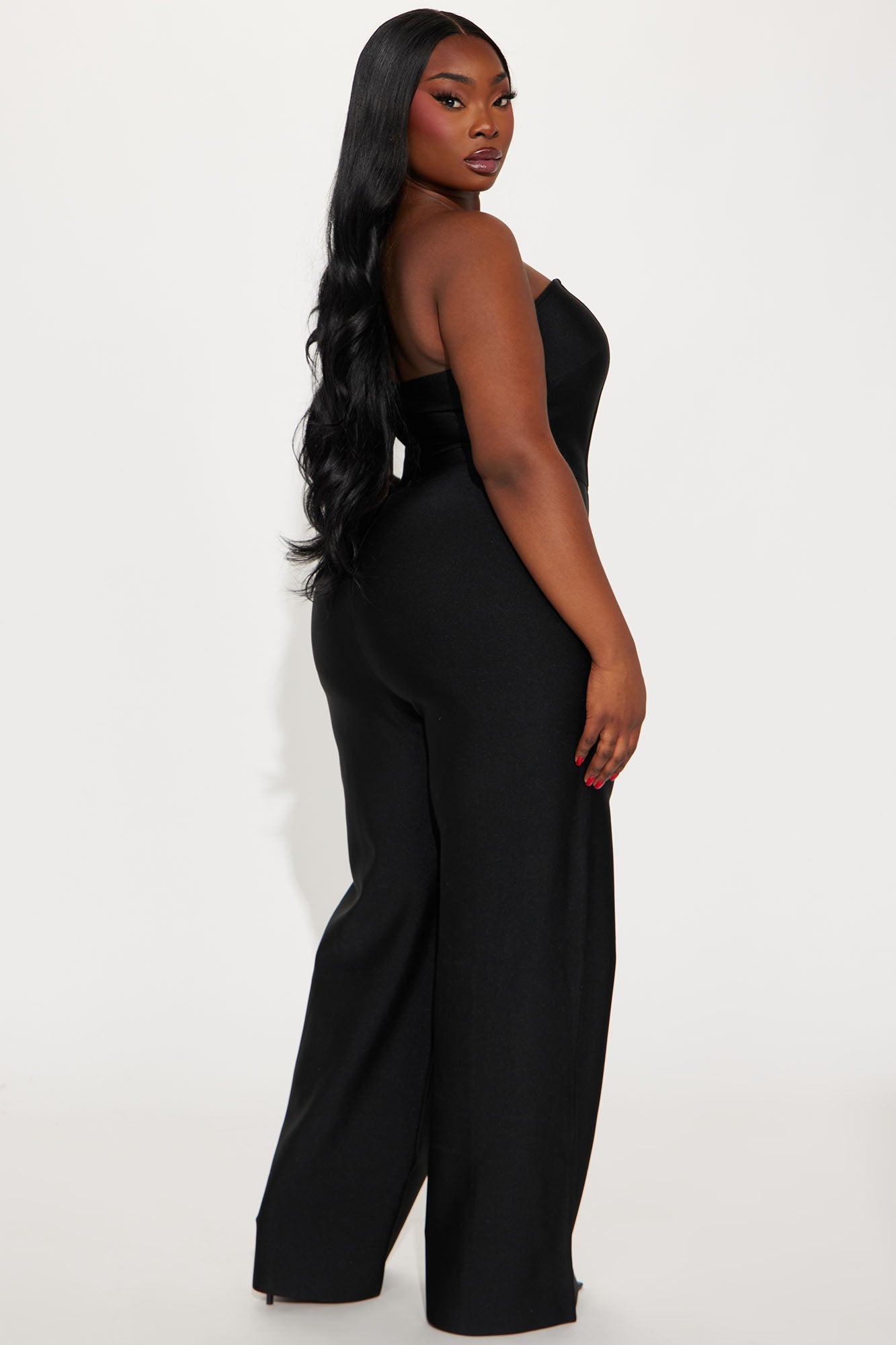 Someone To You Bandage Jumpsuit  - Black