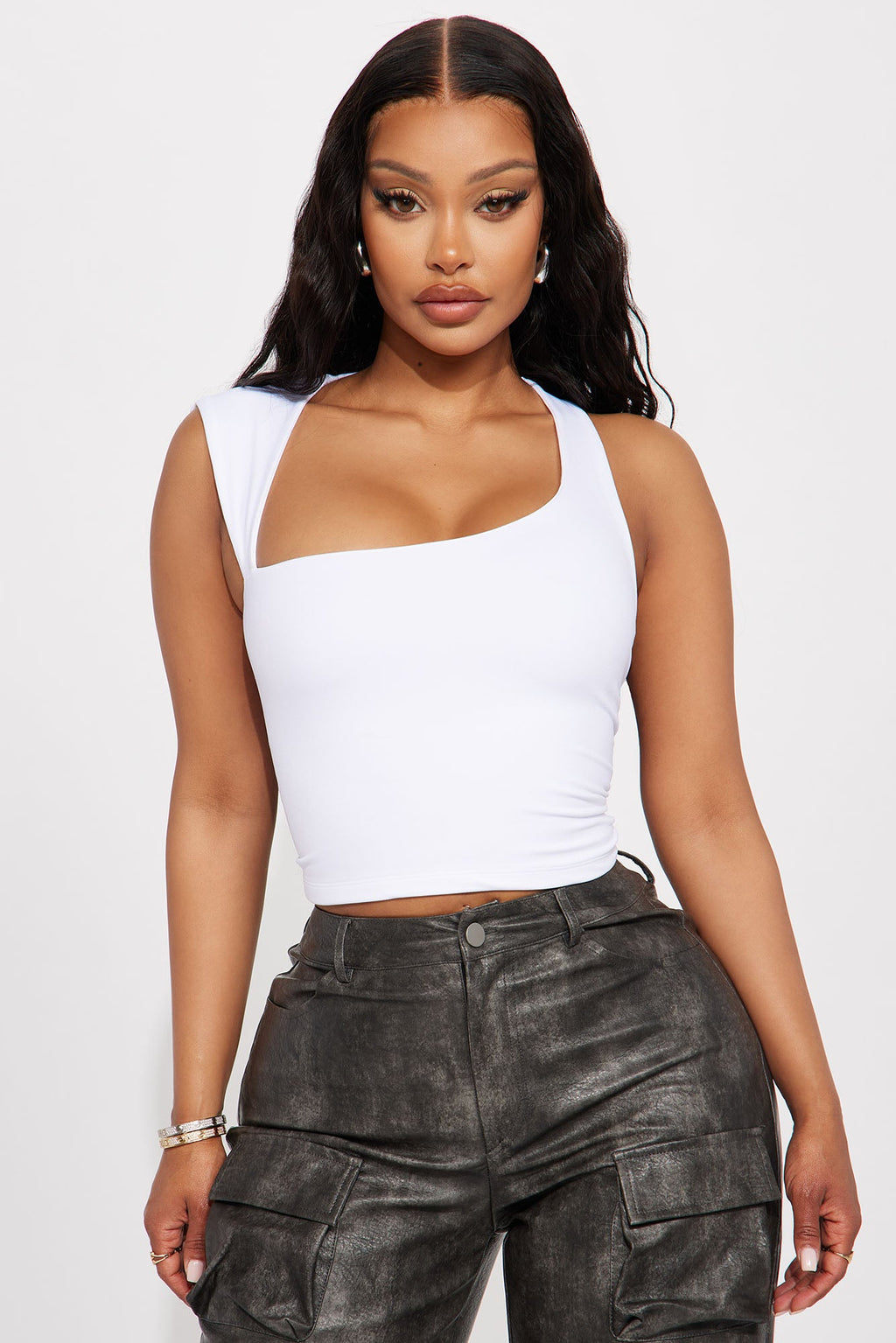 Dusk Till Dawn Seamless Top - White