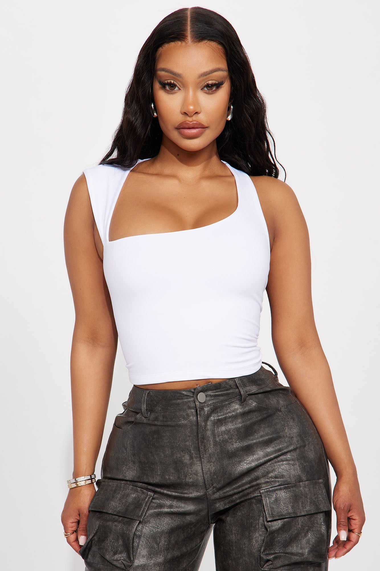 Dusk Till Dawn Seamless Top - White