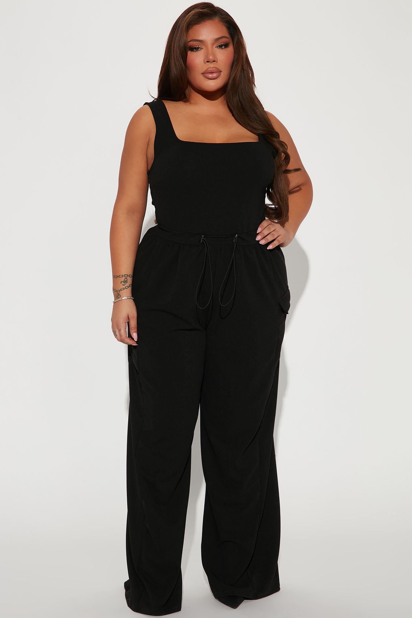 Willow Cargo Jumpsuit - Black