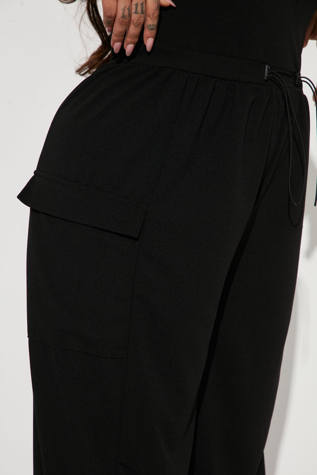 Willow Cargo Jumpsuit - Black