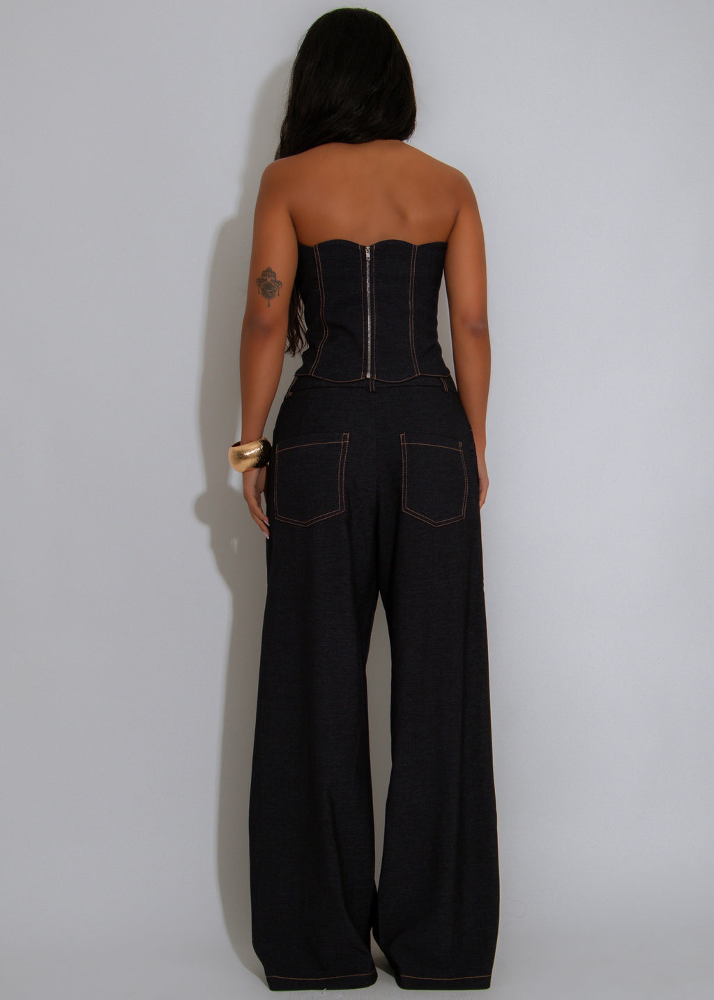 Off-Duty Muse Pant Set Dark Denim