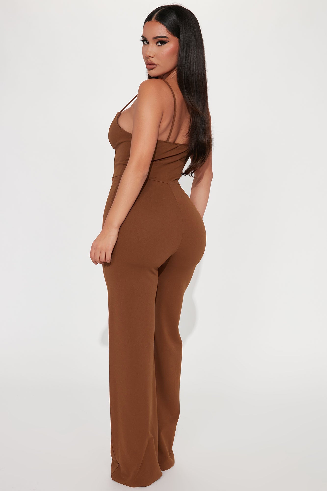 Taking Notes Jumpsuit - Mocha