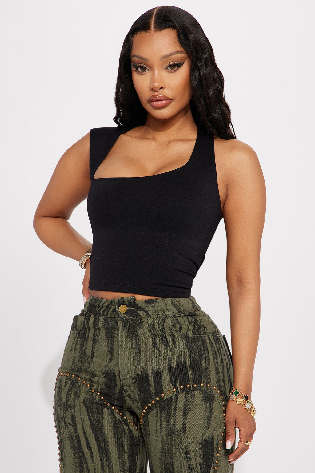 Dusk Till Dawn Seamless Top - Black