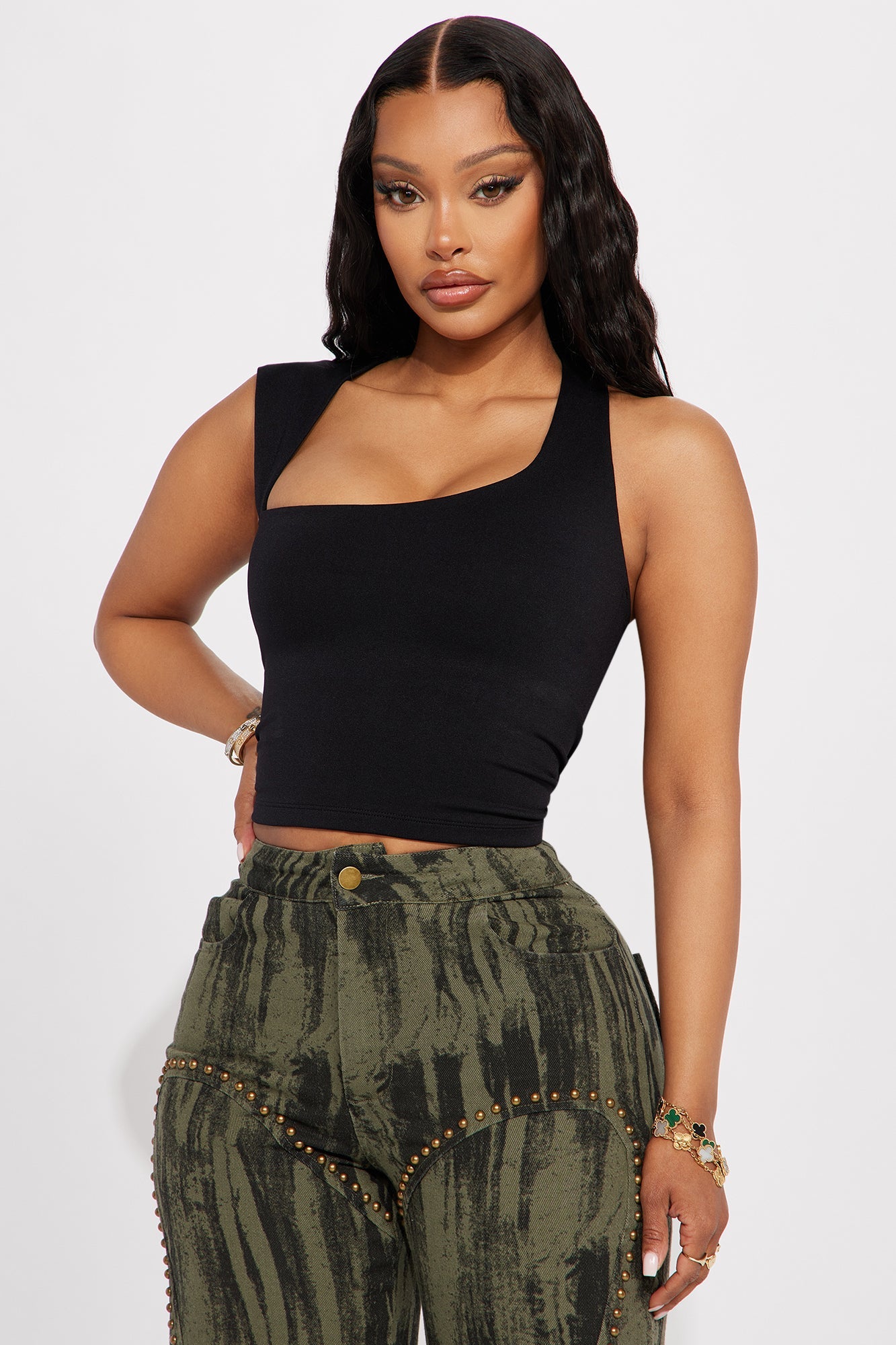 Dusk Till Dawn Seamless Top - Black