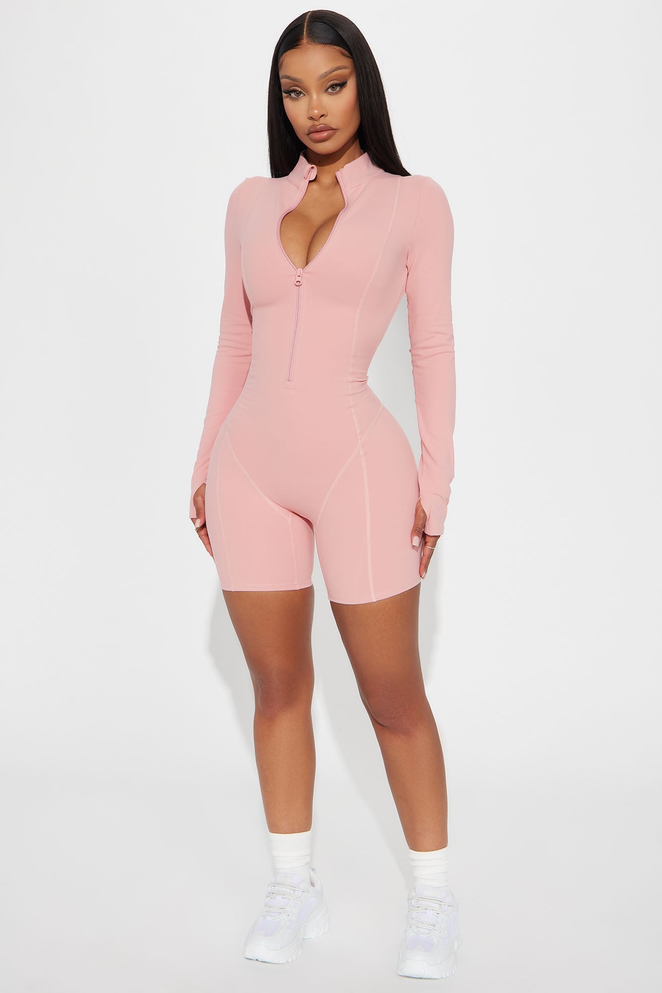 Trail Trek Super Soft Active Romper - Mauve