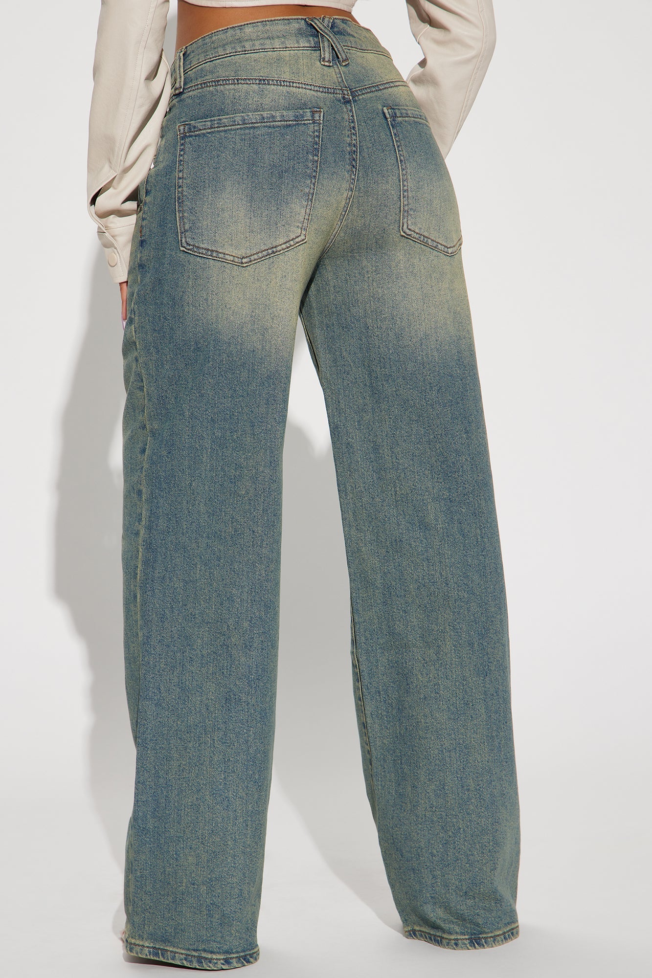Confessions Crossover Tinted Jeans - Vintage Blue Wash