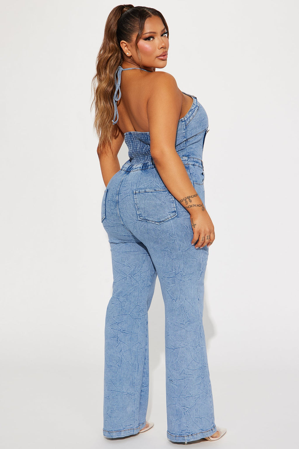New Era Denim Jumpsuit - Light Wash