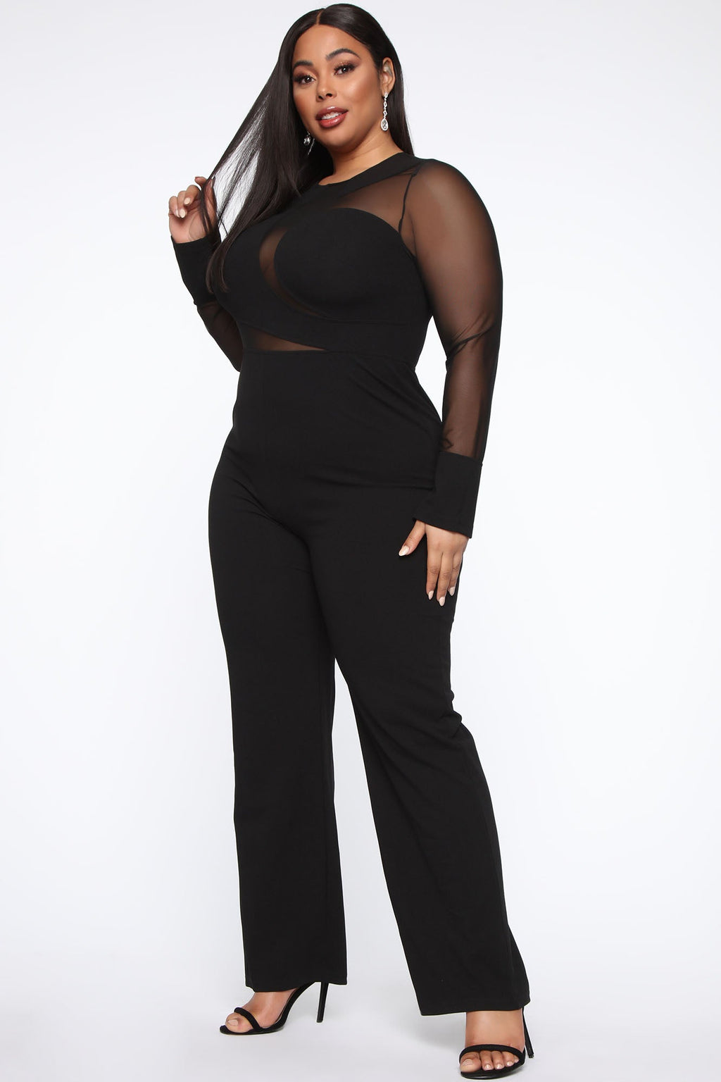 Mesh Baby Jumpsuit - Black