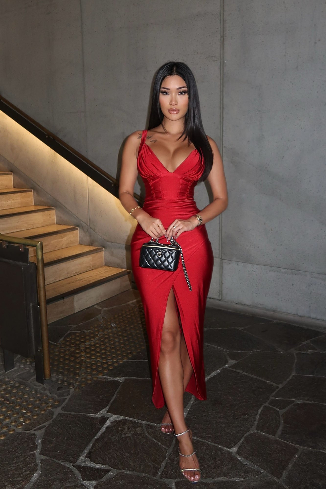On Scene Maxi Dress - Red